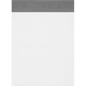 Expansion Poly Mailers, 11"W x 13"L x 4"D, 2.5 Mil, White, 100/Pack