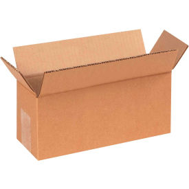 Long Cardboard Corrugated Boxes, 9"L x 4"W x 3"H, Kraft