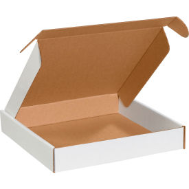 Corrugated Tab Lock Literature Mailers, 20"L x 20"W x 4"H, White