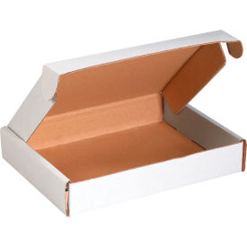 Corrugated Tab Lock Literature Mailers, 22"L x 18"W x 2-3/4"H, White