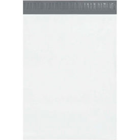 Expansion Poly Mailers, 15"W x 20"L x 4"D, 2.5 Mil, White, 100/Pack