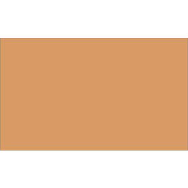 Rectangular Block Out Paper Labels, 5"L x 3"W, Kraft, Roll of 500