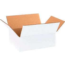 Cardboard Corrugated Boxes, 11-1/4"L x 8-3/4"W x 4"H, White