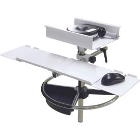 Keyboard Tray with Pivoting Left/Right Mouse Tray, For Omni Transport Cart