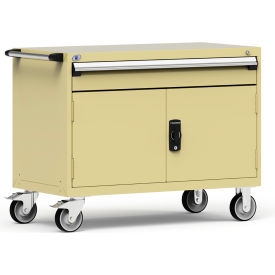 1 Drawer Heavy-Duty Mobile Modular Drawer Cabinet - 48"Wx24"Dx37-1/2"H Beige