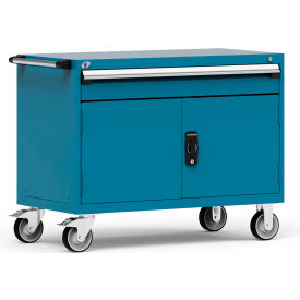1 Drawer Heavy-Duty Mobile Modular Drawer Cabinet - 48"Wx24"Dx37-1/2"H Everest Blue