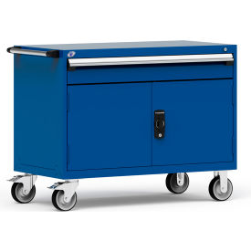 1 Drawer Heavy-Duty Mobile Modular Drawer Cabinet - 48"Wx24"Dx37-1/2"H Avalanche Blue