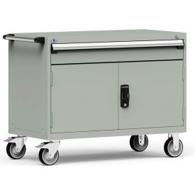 1 Drawer Heavy-Duty Mobile Modular Drawer Cabinet - 48"Wx24"Dx37-1/2"H Light Gray