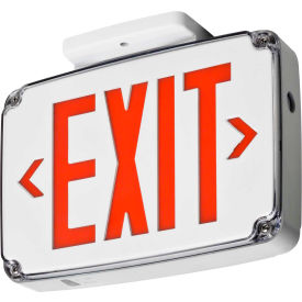Wet Location Exit Sign, White