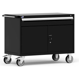 1 Drawer Heavy-Duty Mobile Modular Drawer Cabinet - 48"Wx24"Dx37-1/2"H Black
