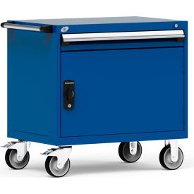 1 Drawer Heavy-Duty Mobile Modular Drawer Cabinet - 36"Wx24"Dx35-1/2"H Avalanche Blue