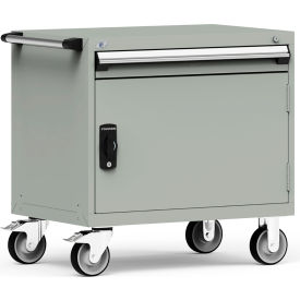 1 Drawer Heavy-Duty Mobile Modular Drawer Cabinet - 36"Wx24"Dx35-1/2"H Light Gray