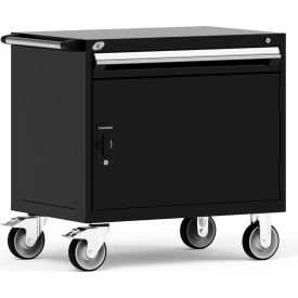 1 Drawer Heavy-Duty Mobile Modular Drawer Cabinet - 36"Wx24"Dx35-1/2"H Black
