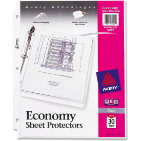 Sheet Protector, 8-1/2"W x 11"H, Clear, 30/PK