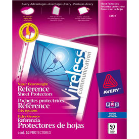 Super Heavyweight Reference Sheet Protectors, 8-1/2"W x 11"H, Nonglare, 50/PK