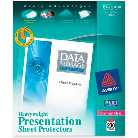 Diamond Clear Top Loading Sheet Protector, 8-1/2"W x 11"H, Clear, 200/PK