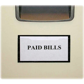 Magnetic Label Holder, 2-1/2"W x 4-3/8"H, White, 10/PK