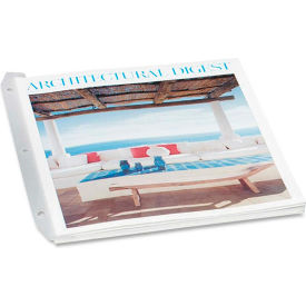 3 Ring Magazine/Catalog Organizer Strips, Clear, 12/Pk