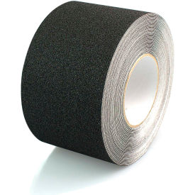 Standard Safety Grip Anti Slip Tape, Black, 4" x 60', 60 Grit