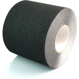 Standard Safety Grip Anti Slip Tape, Black, 6" x 60', 60 Grit
