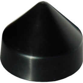 Dock Edge Piling Cap 8" Cone Head, PVC Black
