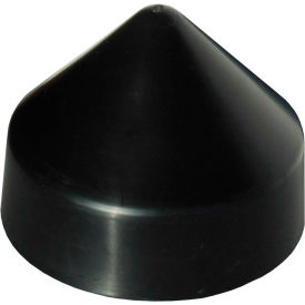Dock Edge Piling Cap 11" Cone Head, PVC Black