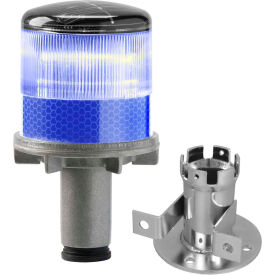 Solar Powered LED Strobe Lights, Blue Bulb