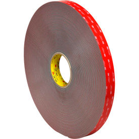 Double Sided VHB Acrylic Foam Tape 1" x 5 Yds. 90 Mil Gray