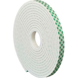 Double Sided Foam Tape 1" x 5 Yds. 1/4" Thick Natural