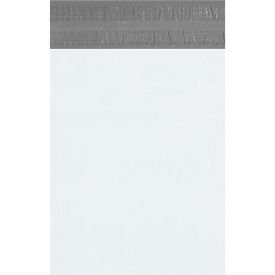 Returnable Poly Mailers, 12"W x 15-1/2"L, 2.5 Mil, White, 100/Pack