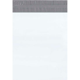 Returnable Poly Mailers, 14"W x 17"L, 2.5 Mil, White, 100/Pack