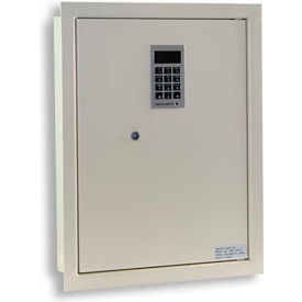 Electronic Wall Safe - 14-1/8"W x 3-7/8"D x 18-1/4"H, Beige