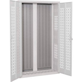Datum Argos 84" Slotted Back Panel - Battleship Gray