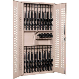 Argos Gun Cabinet - 24 Rifles & 10 Pistols with 2 Half Shelves 42x15x84 Stealth