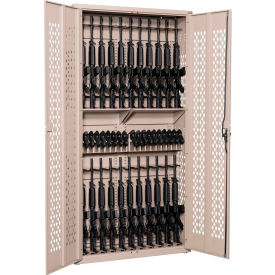 Argos Gun Cabinet - Holds 24 Rifles & 20 Pistols 42"W x 15"D x 84"H Desert Sand