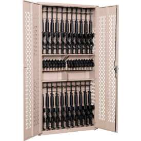 Gun Cabinet AWC84H24R20P-1 - 24 Rifles & 20 Pistols w/2 Half Shelves 42x15x84 Stealth