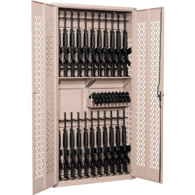 Argos Gun Cabinet - Holds 24 Rifles & 10 Pistols 42"W x 15"D x 84"H Desert Sand