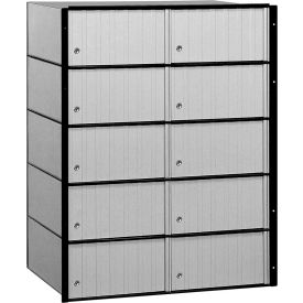 Aluminum Mailbox - 23-1/2"W x 15-1/2"D x 30"H, 10 Doors, Standard System