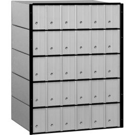 Aluminum Mailbox - 23-1/2"W x 15-1/2"D x 30"H, 30 Doors, Standard System
