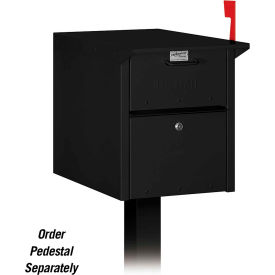 Locking Security Mailbox - Black, USPS Approved