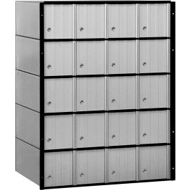 Aluminum Mailbox - 23-1/2"W x 15-1/2"D x 30"H, 20 Doors, Standard System