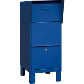 Courier And Collection Box - Blue, Private Access