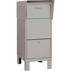 Courier And Collection Box - Gray, Private Access
