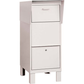 Courier And Collection Box - White, Private Access