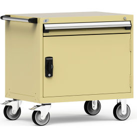 1 Drawer Heavy-Duty Mobile Modular Drawer Cabinet - 36"Wx24"Dx35-1/2"H Beige
