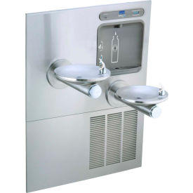 Elkay LZWS-LRPBM28K EZH2O Bottle Filling Station with Refrigerated SwirlFlo Fountain, Filtered Stainless Steel