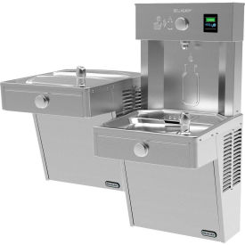 Elkay VRCTLRDDWSK Vandal-Resistant EZH2O Water Bottle Refilling Station, Bi-Level, Non-Refrigerated, Stainless Steel
