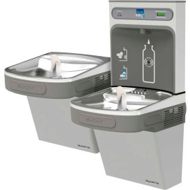 Elkay LZSTLG8WSLK ezH2O Bottle Filling Station, Bi-Level Green ADA Cooler, Refrigerated, Light Gray