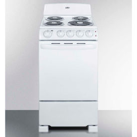 Electric, 4 Burners, 2.3 Cu. Ft., White, 24" x 20" x 41-1/2"