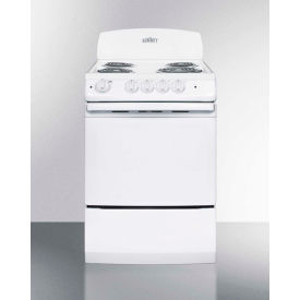 Electric, 4 Burners, White, 23.5"W x 23.5"D x 42"H